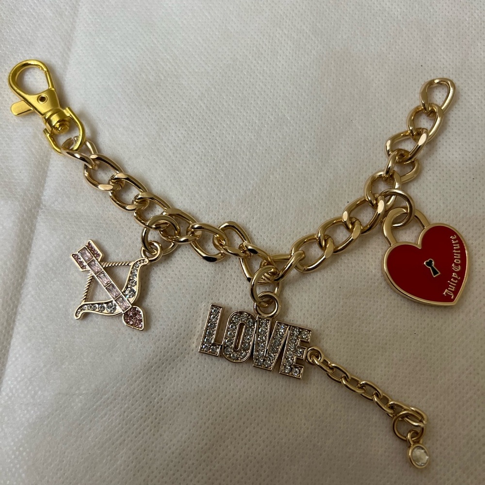 Juicy Couture Gold Bagcharm / Keychain